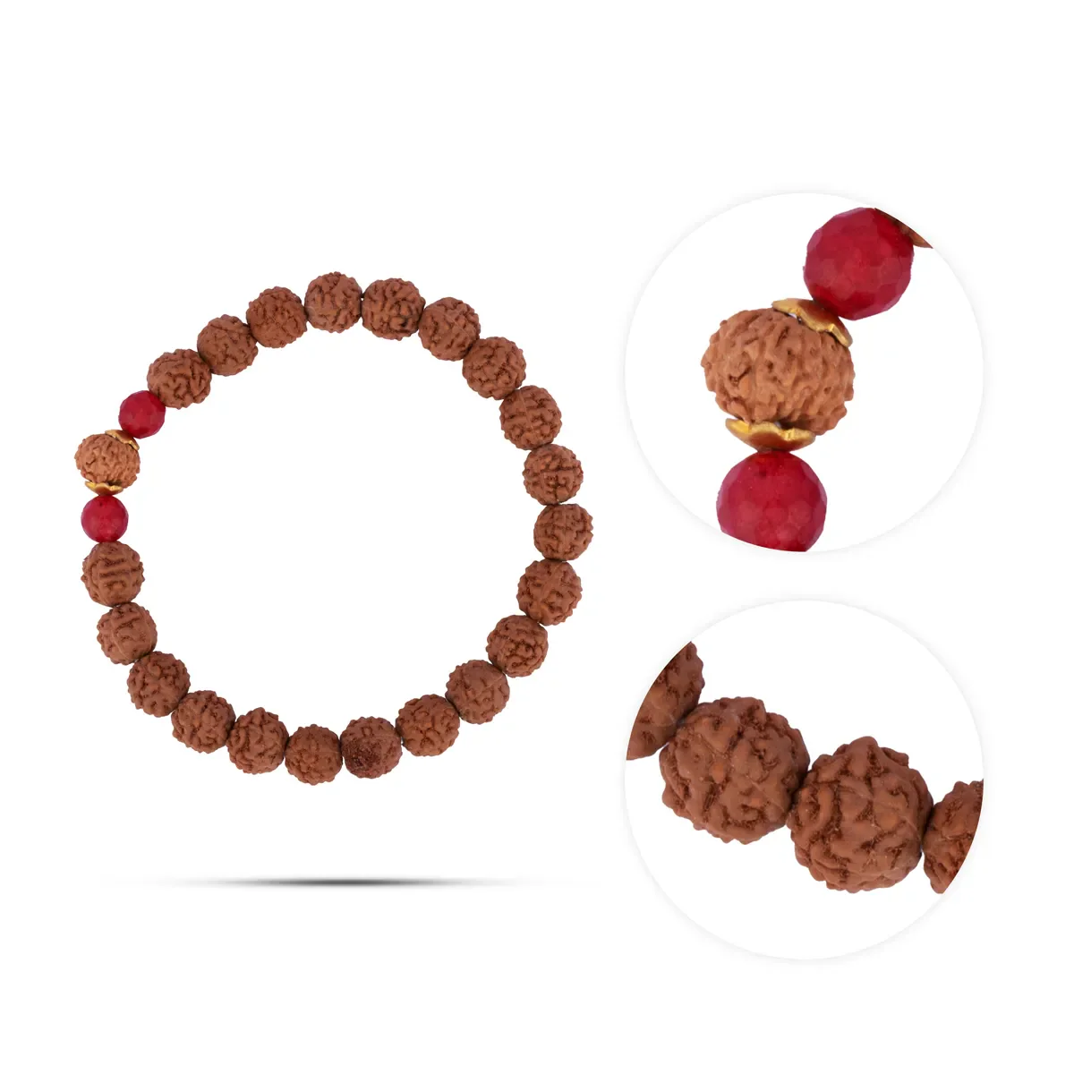 12 Face Rudraksha Bracelet | 12 Mukhi Ruthratcham Bracelet/ Rudraksh Hand Band For Positive Energy Protection - Image 2