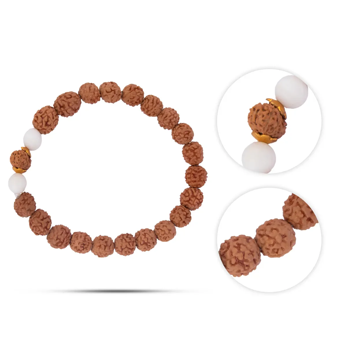 13 Face Rudraksha Bracelet | 13 Mukhi Ruthratcham Bracelet/ Rudraksh Hand Band For Spiritual Wear - Image 3