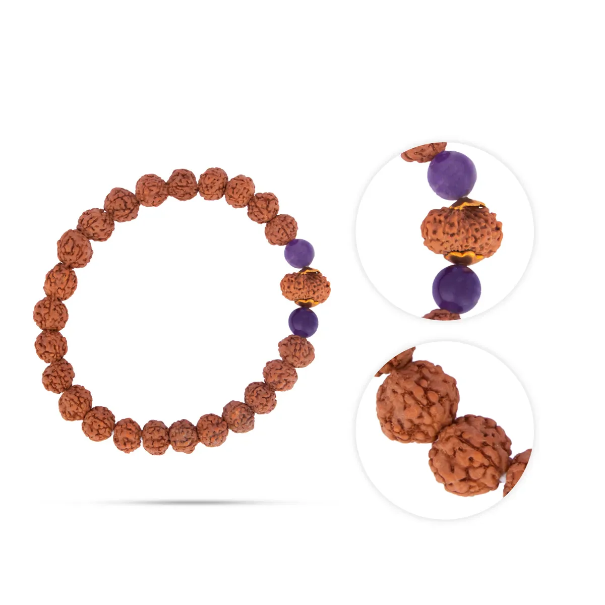 14 Face Rudraksha Bracelet | 14 Mukhi Ruthratcham Bracelet/ Rudraksh Hand Band For Spiritual Wear - Image 3