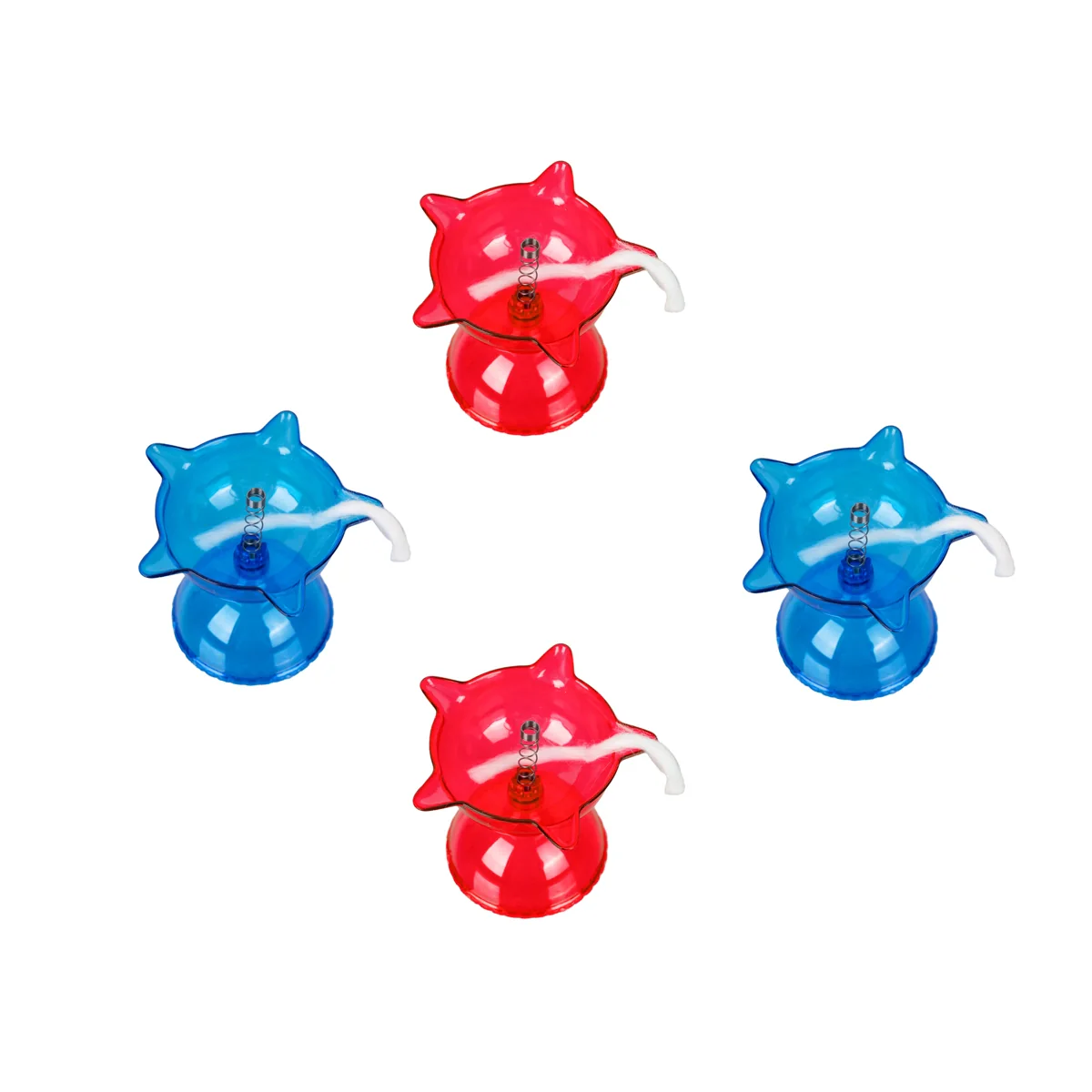 3D Reflection Diya Set - 1.5 x 2 Inches | 4 Pcs/ Plastic Lamp/ 3D Diyas/ Decorative Diya/ Floating Diya for Home - Image 2