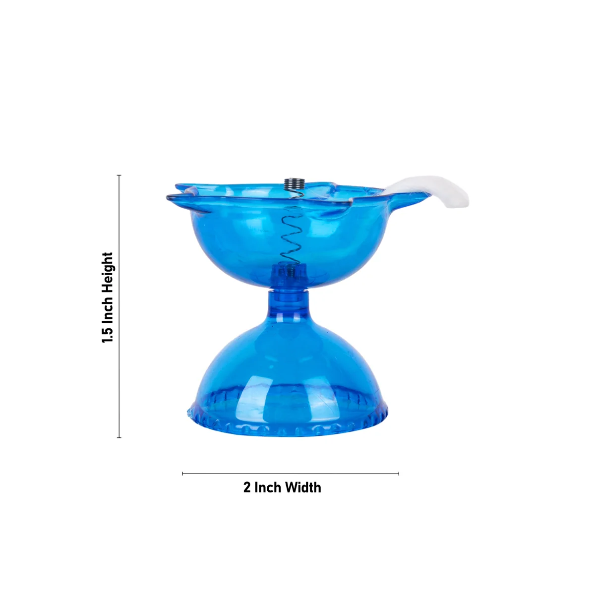 3D Reflection Diya Set - 1.5 x 2 Inches | 4 Pcs/ Plastic Lamp/ 3D Diyas/ Decorative Diya/ Floating Diya for Home - Image 3