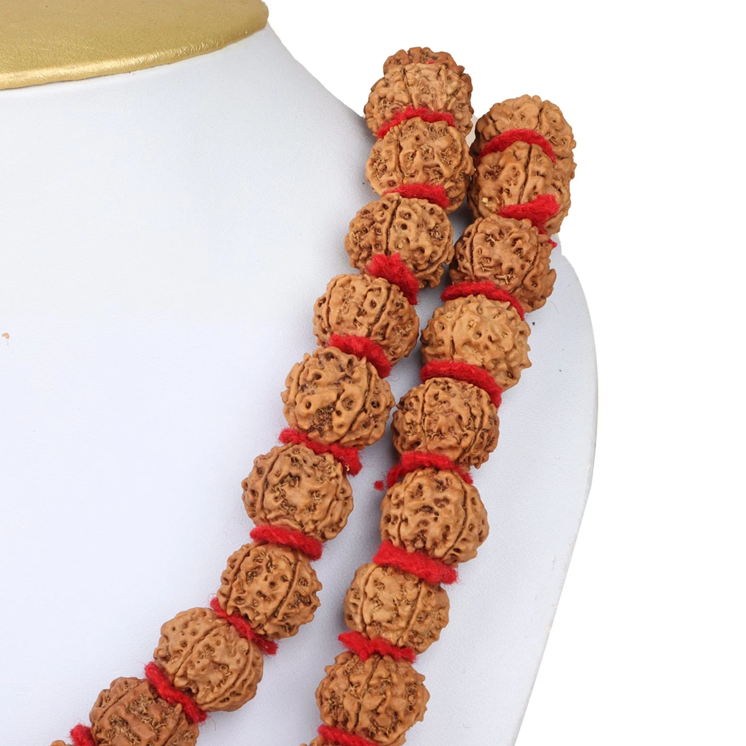 5 Face Rudraksha Mala - 33 Inches | Rudra Mala/ Kantha Mala/ 108 Beads Ruthratcham Malai For Spiritual Wear - Image 2