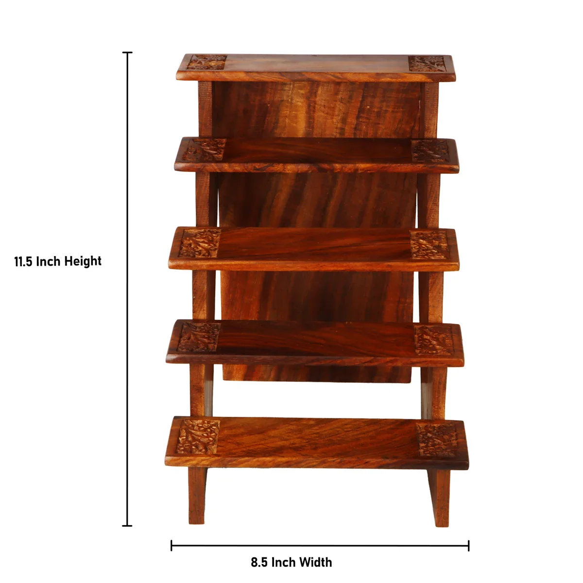 5 Steps Golu Padi - 11.5 x 8.5 Inches | Wooden Golu Stand for Navratri - Image 6