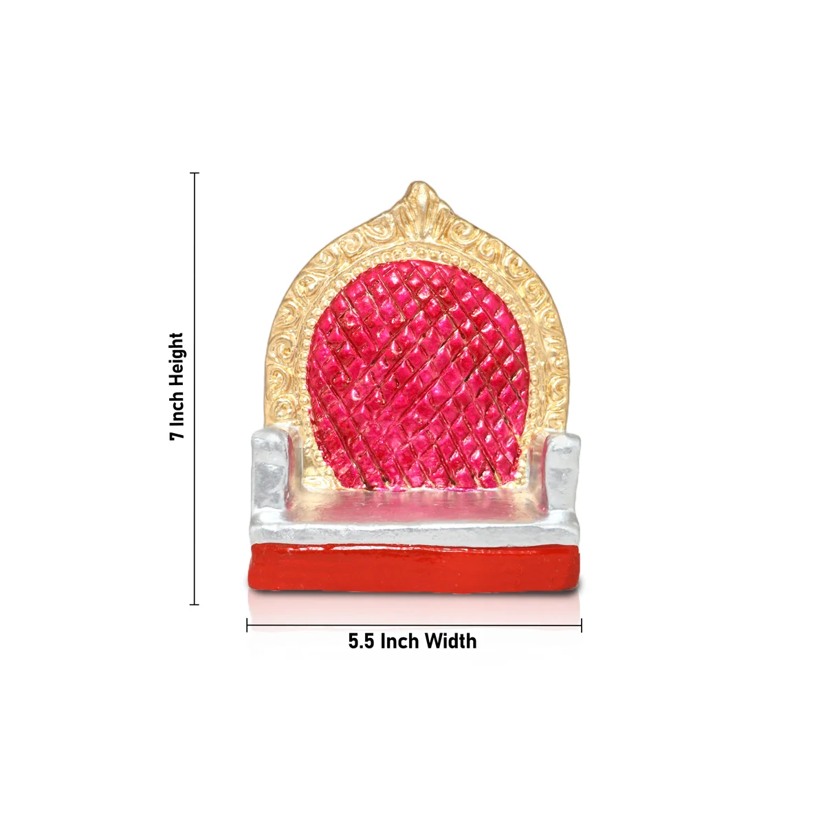 60th Marriage Clay Golu Bommai Set - 7 x 5.5 Inches | Giri Golu Doll/ Navaratri Golu Bomma/ Gombe/ Bommai - Image 4