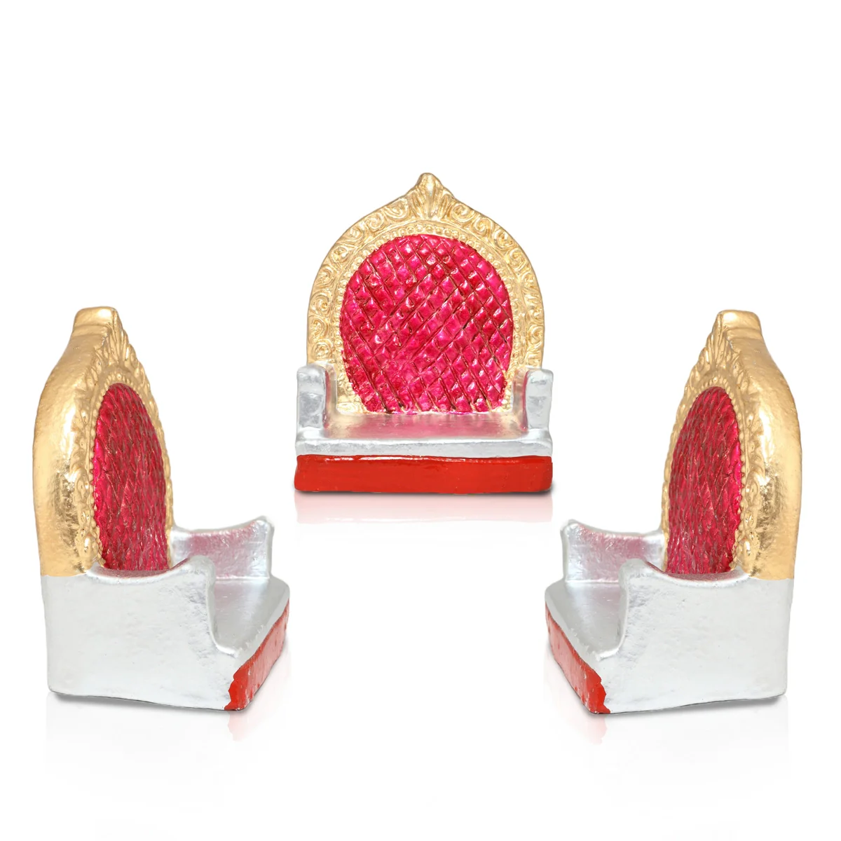 60th Marriage Clay Golu Bommai Set - 7 x 5.5 Inches | Giri Golu Doll/ Navaratri Golu Bomma/ Gombe/ Bommai - Image 6