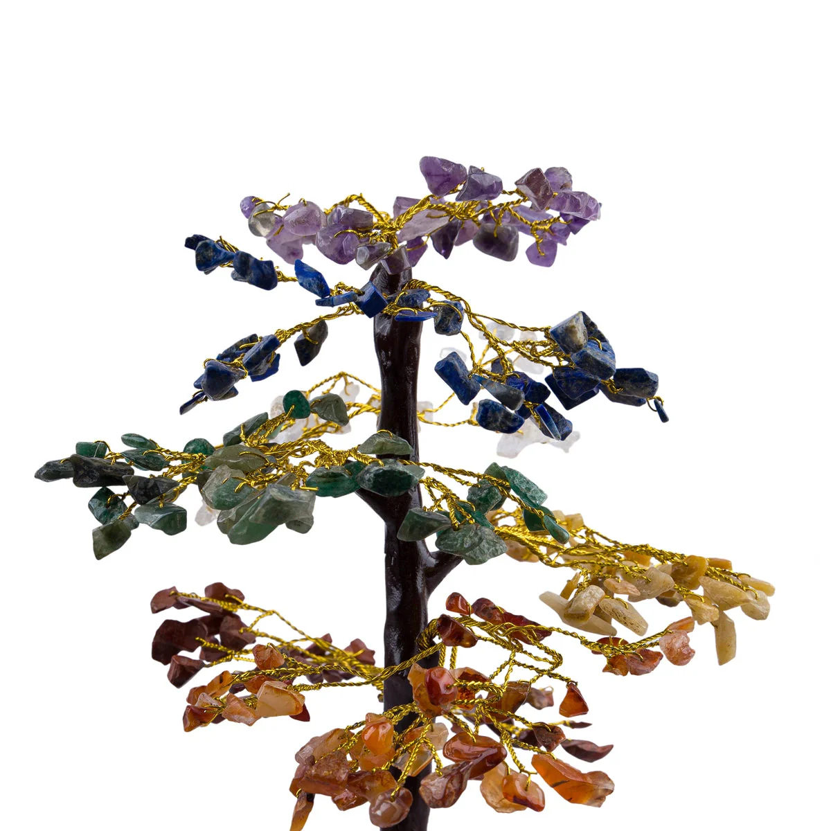 7 Chakra Crystal Tree - 9 x 2.5 Inches | 300 Beads Vastu Tree/ Seven Chakra Crystal Tree for Home - Image 3