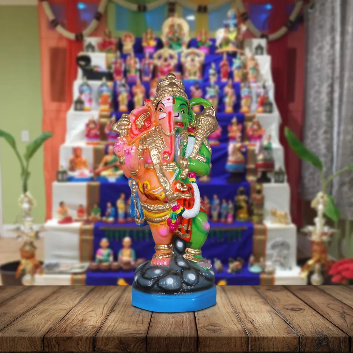 Aadyanta Prabhu Clay Golu Bommai - 14 Inches | Giri Golu Doll/ Navaratri Golu Bomma/Gombe/Bommai - Image 6