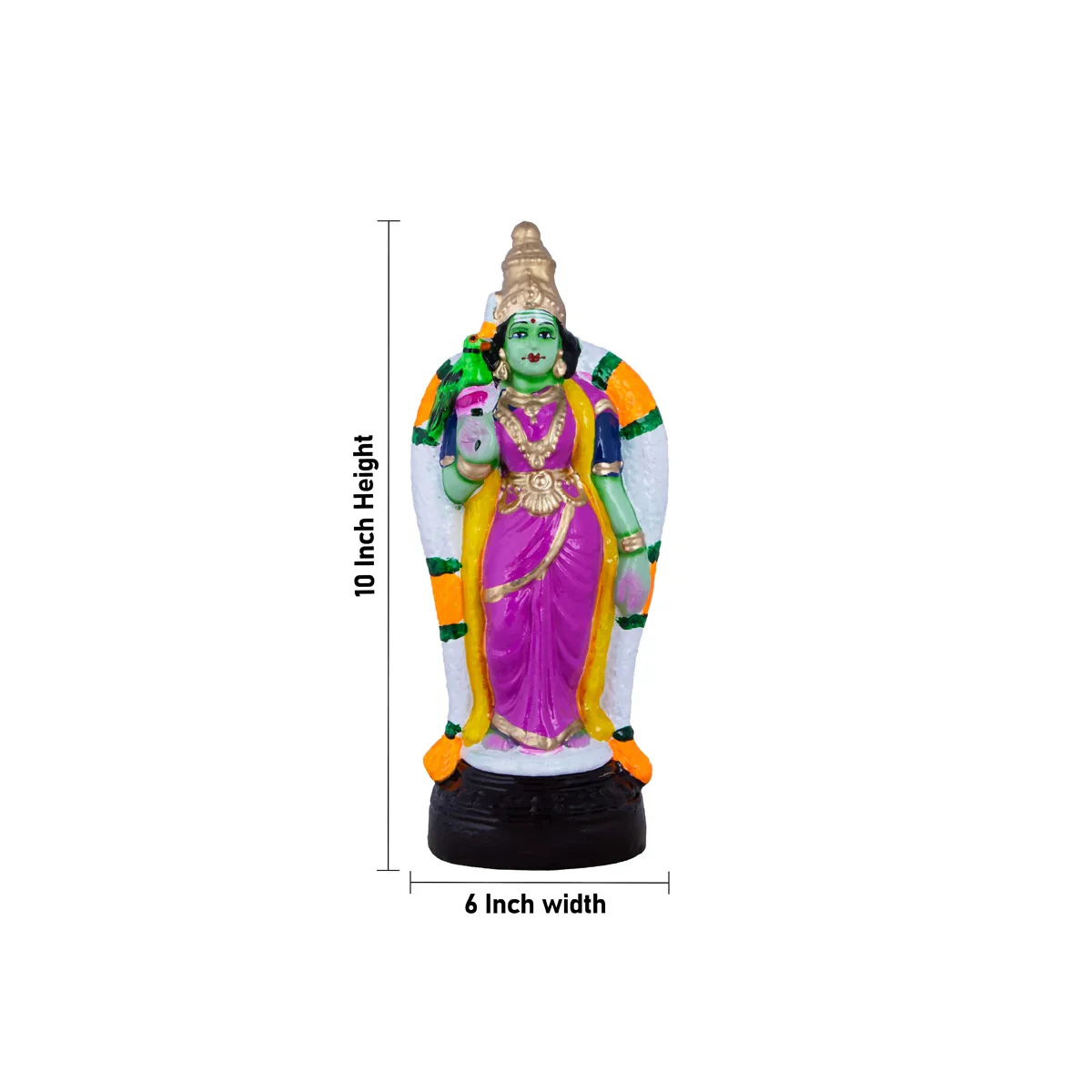 Abhirami Clay Golu Bommai - 10 x 6 Inches | Giri Golu Doll/ Navaratri Golu Bomma/Gombe/Bommai - Image 5