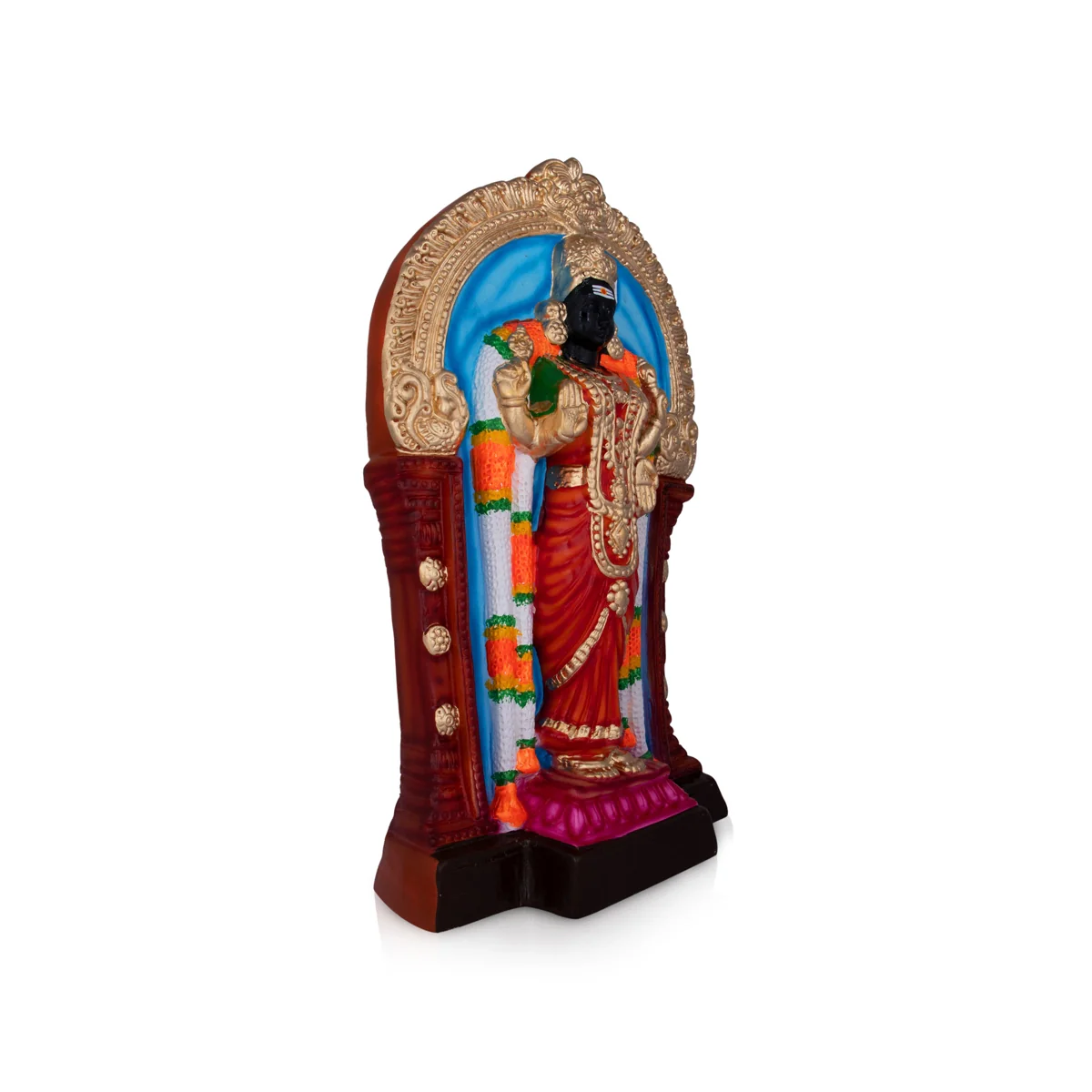Abhirami Paper Mache Golu Bommai - 21 x 11 Inches | Giri Golu Doll/ Navaratri Golu Bomma/ Gombe/ Bommai - Image 3