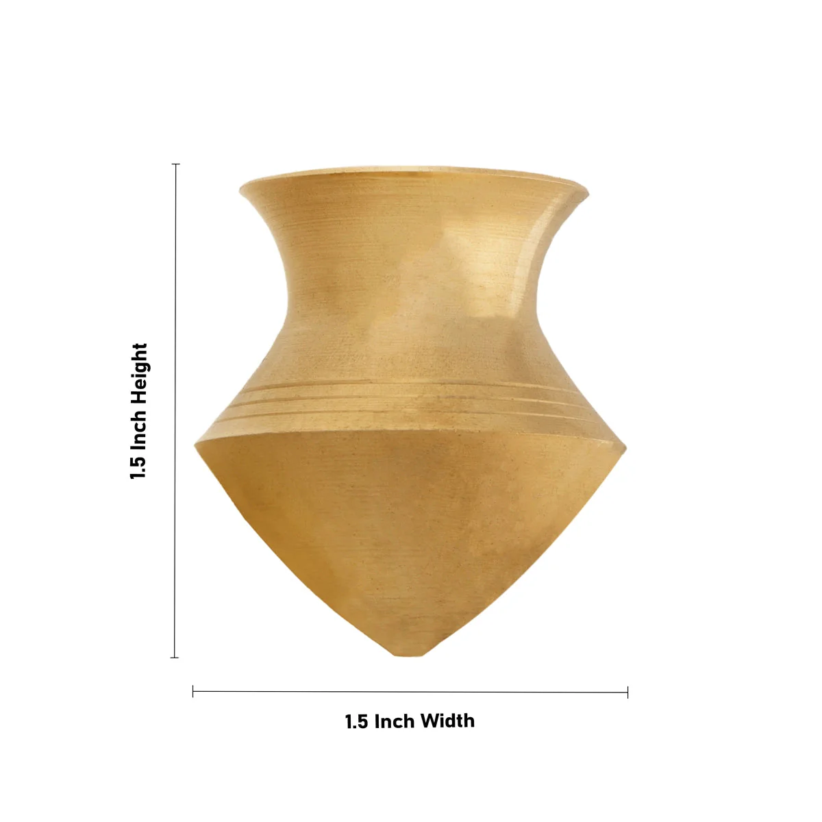 Abhishek Lota - 1.5 x 1.5 Inches | Shivling Lota/ Brass Abhishek Pot/ Brass Lota for Shivling Pooja - Image 3