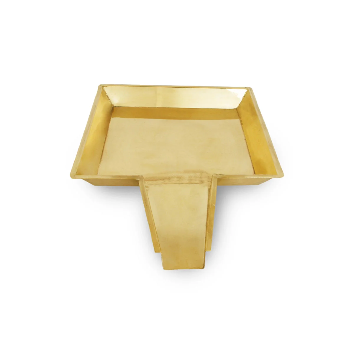 Abhisheka Patra - 1.5 x 11 x 8.5 Inches | Square Shape Abhishek Patra/ Brass Abhisheka Plate for Pooja - Image 4