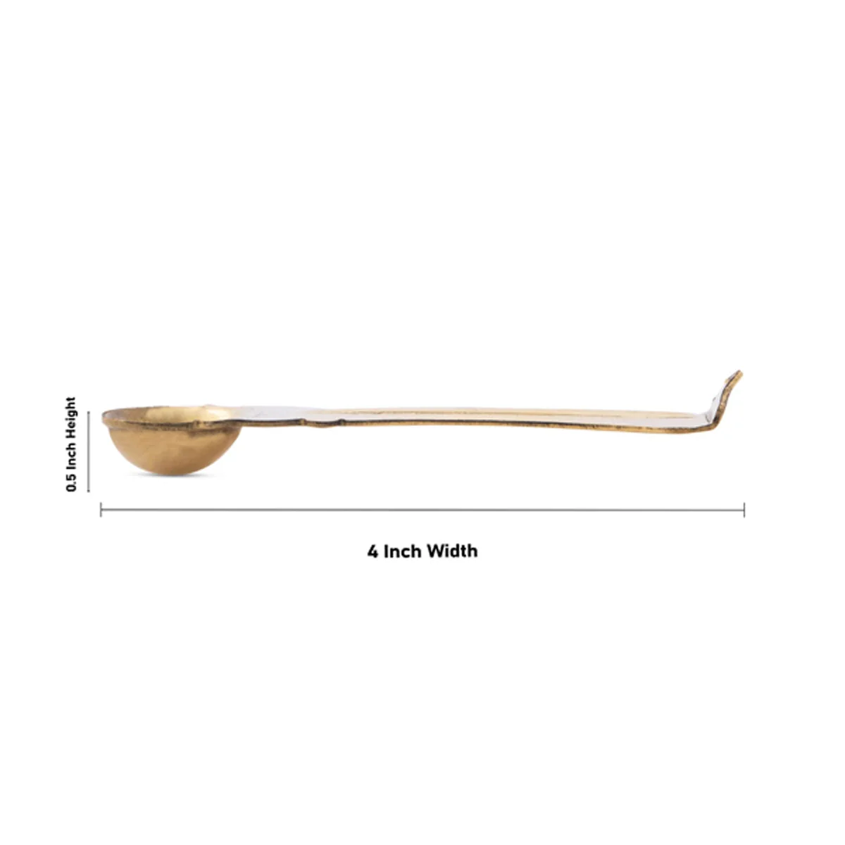 Achmani - 0.5 X 4 Inches | Uddharani/ Brass Pali Spoon For Holy Water Offering And Pooja - Image 3