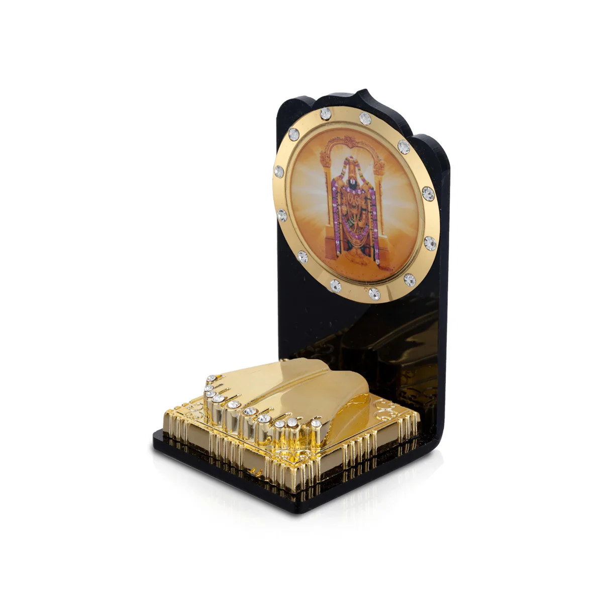 Acrylic Balaji Padham - 2.75 x 1.5 Inches | God Stand/ God Photo Stand for Pooja Decor/ 35 Gms - Image 3