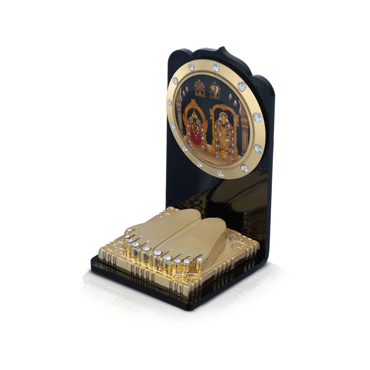 Acrylic Balaji Thayar Padham - 2.75 x 1.5 Inches | God Stand/ God Photo Stand for Pooja Decor/ 35 Gms - Image 2