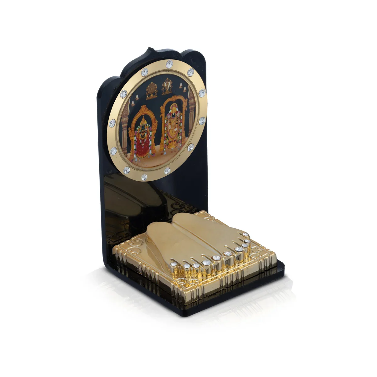 Acrylic Balaji Thayar Padham - 2.75 x 1.5 Inches | God Stand/ God Photo Stand for Pooja Decor/ 35 Gms - Image 3