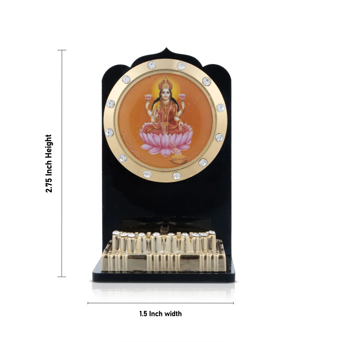 Acrylic Lakshmi Padham - 2.75 x 1.5 Inches | God Stand/ God Photo Stand for Pooja Decor/ 35 Gms - Image 5