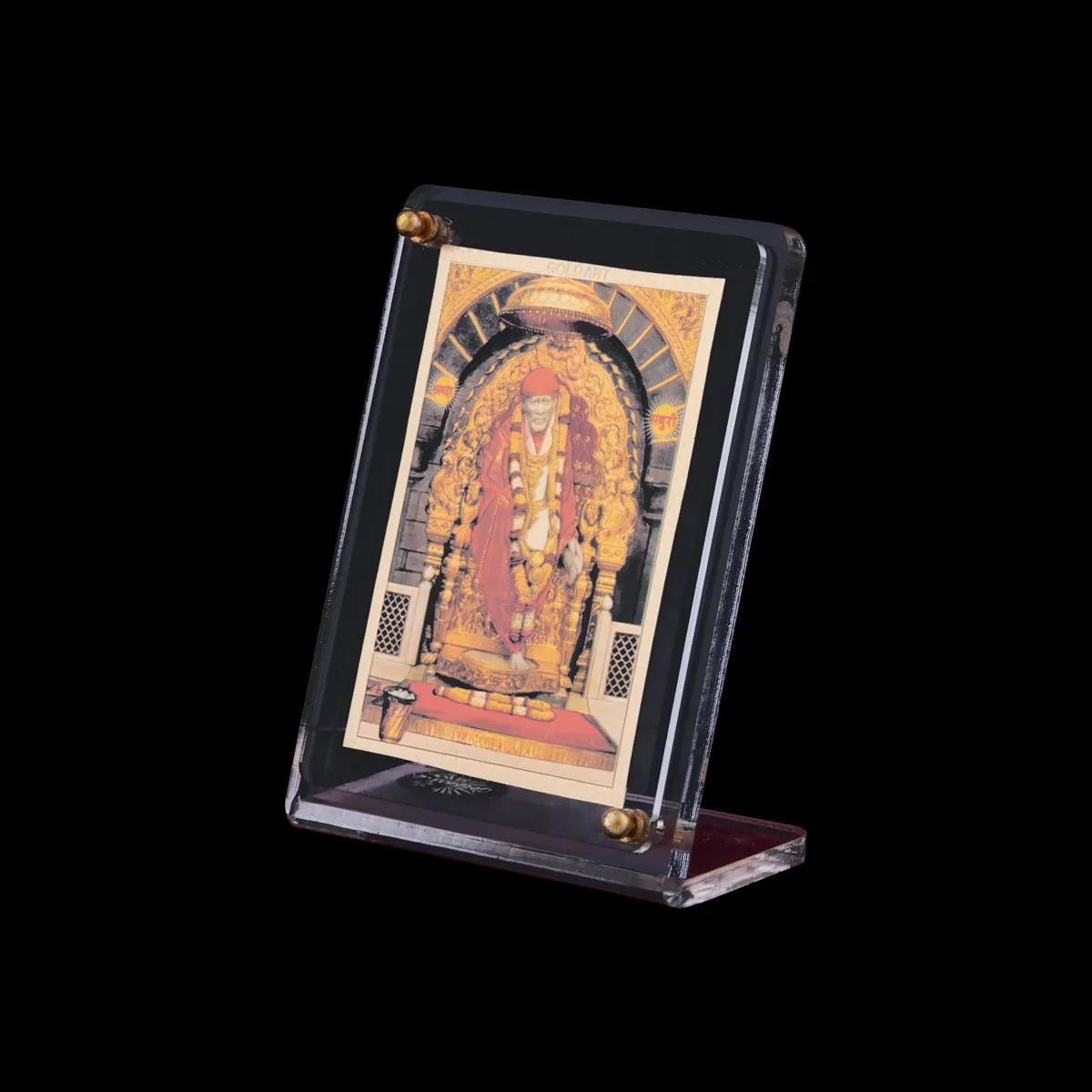 Acrylic Photo Stand - 3 x 4 Inches | Acrylic Car Dashboard Photo Stand/ Acrylic Picture Frame Stand For Car - Image 3