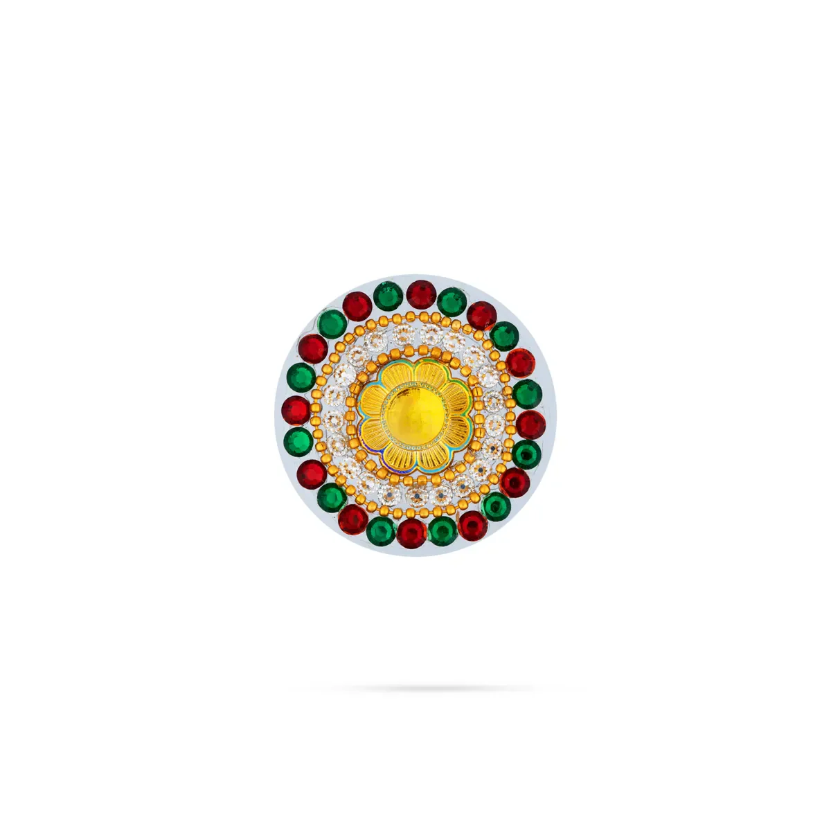 Acrylic Rangoli | Multicolour Kundan Stone Acrylic Rangoli Design/ Peacock Design Muggulu Rangoli for Home - Image 11