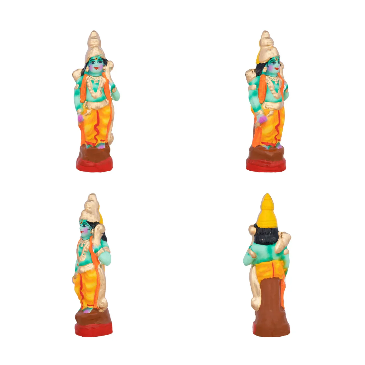 Action Dasavatharam Clay Golu Bommai Set - 6 x 6.5 Inches | Giri Golu Doll/ Navaratri Golu Bomma/Gombe/Bommai - Image 10