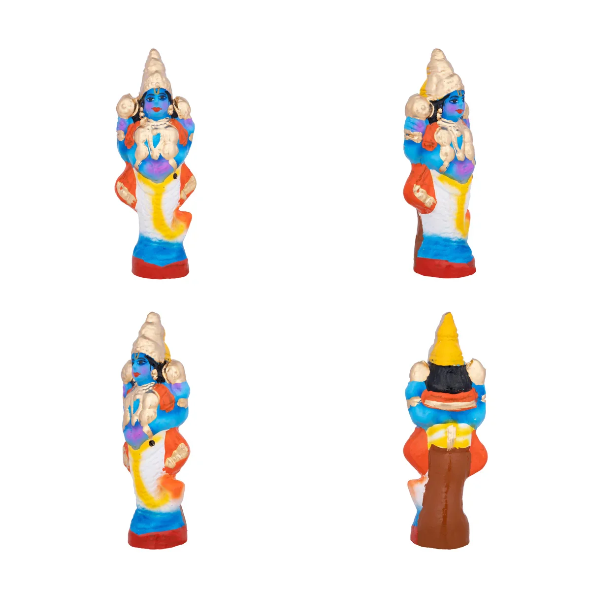 Action Dasavatharam Clay Golu Bommai Set - 6 x 6.5 Inches | Giri Golu Doll/ Navaratri Golu Bomma/Gombe/Bommai - Image 11
