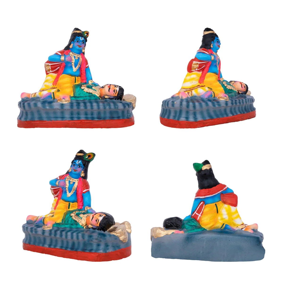 Action Dasavatharam Clay Golu Bommai Set - 6 x 6.5 Inches | Giri Golu Doll/ Navaratri Golu Bomma/Gombe/Bommai - Image 2