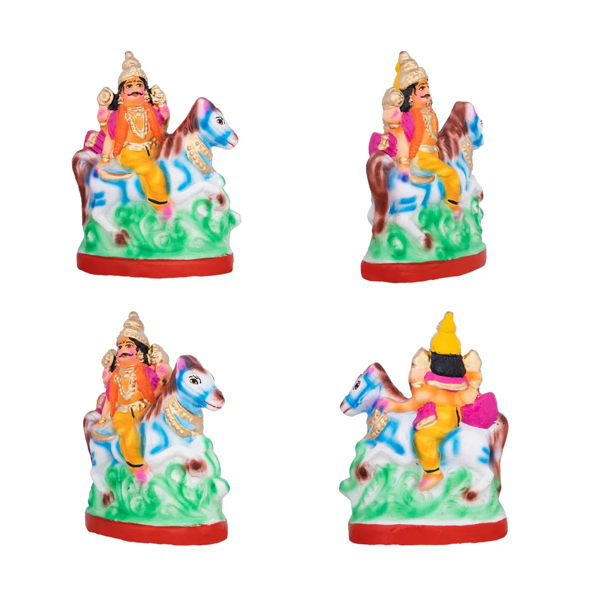 Action Dasavatharam Clay Golu Bommai Set - 6 x 6.5 Inches | Giri Golu Doll/ Navaratri Golu Bomma/Gombe/Bommai - Image 3