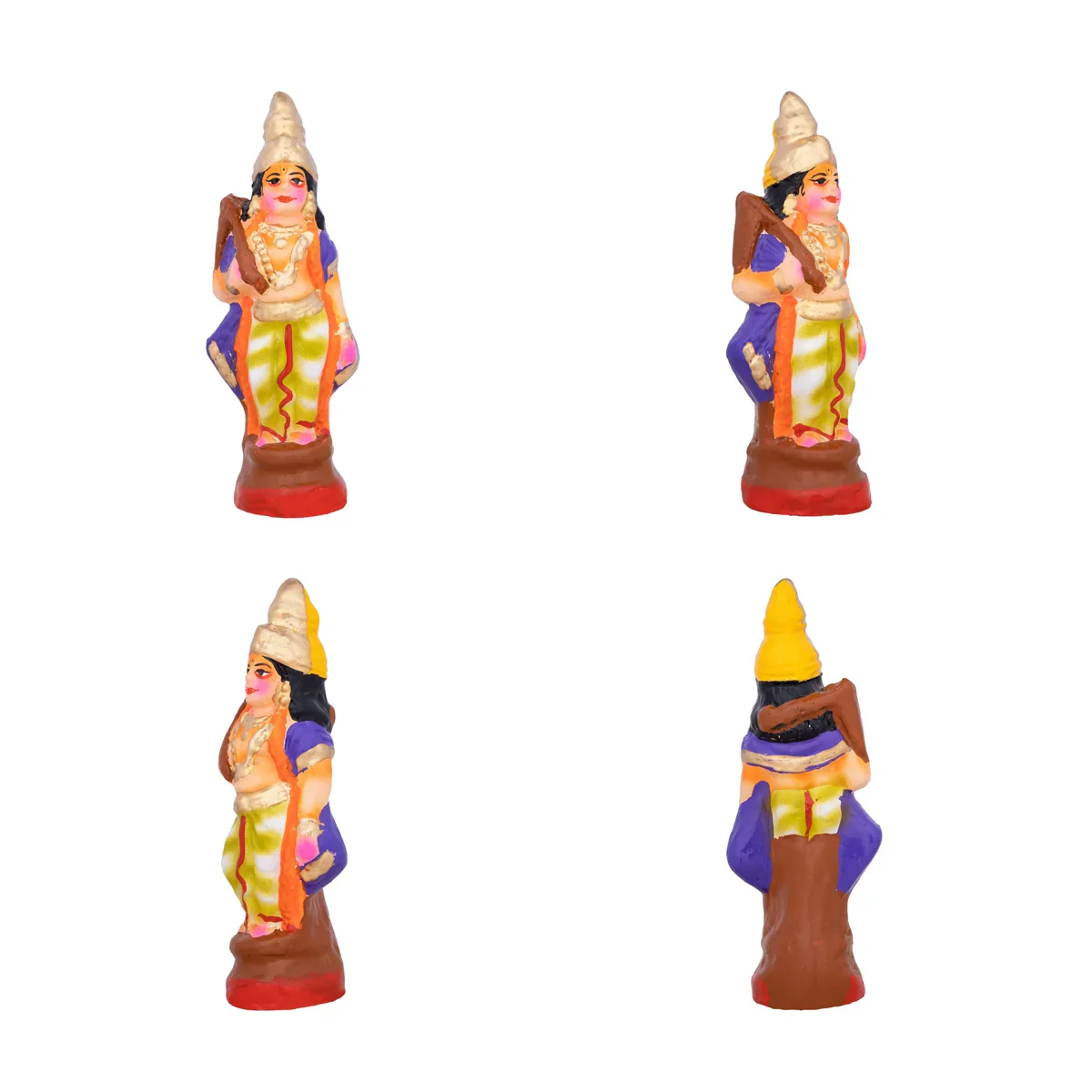Action Dasavatharam Clay Golu Bommai Set - 6 x 6.5 Inches | Giri Golu Doll/ Navaratri Golu Bomma/Gombe/Bommai - Image 5