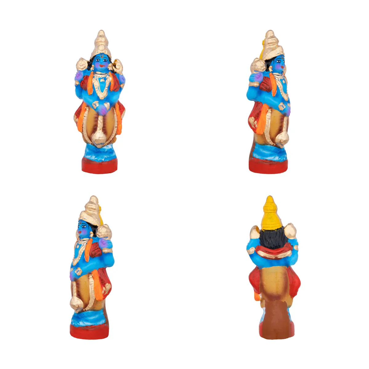 Action Dasavatharam Clay Golu Bommai Set - 6 x 6.5 Inches | Giri Golu Doll/ Navaratri Golu Bomma/Gombe/Bommai - Image 6