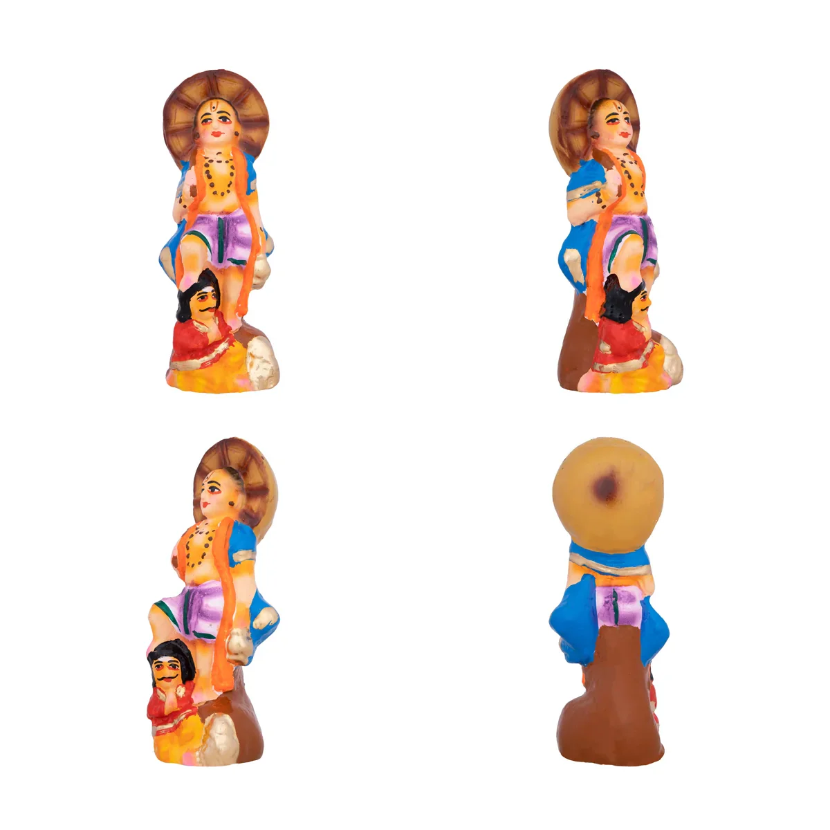 Action Dasavatharam Clay Golu Bommai Set - 6 x 6.5 Inches | Giri Golu Doll/ Navaratri Golu Bomma/Gombe/Bommai - Image 7