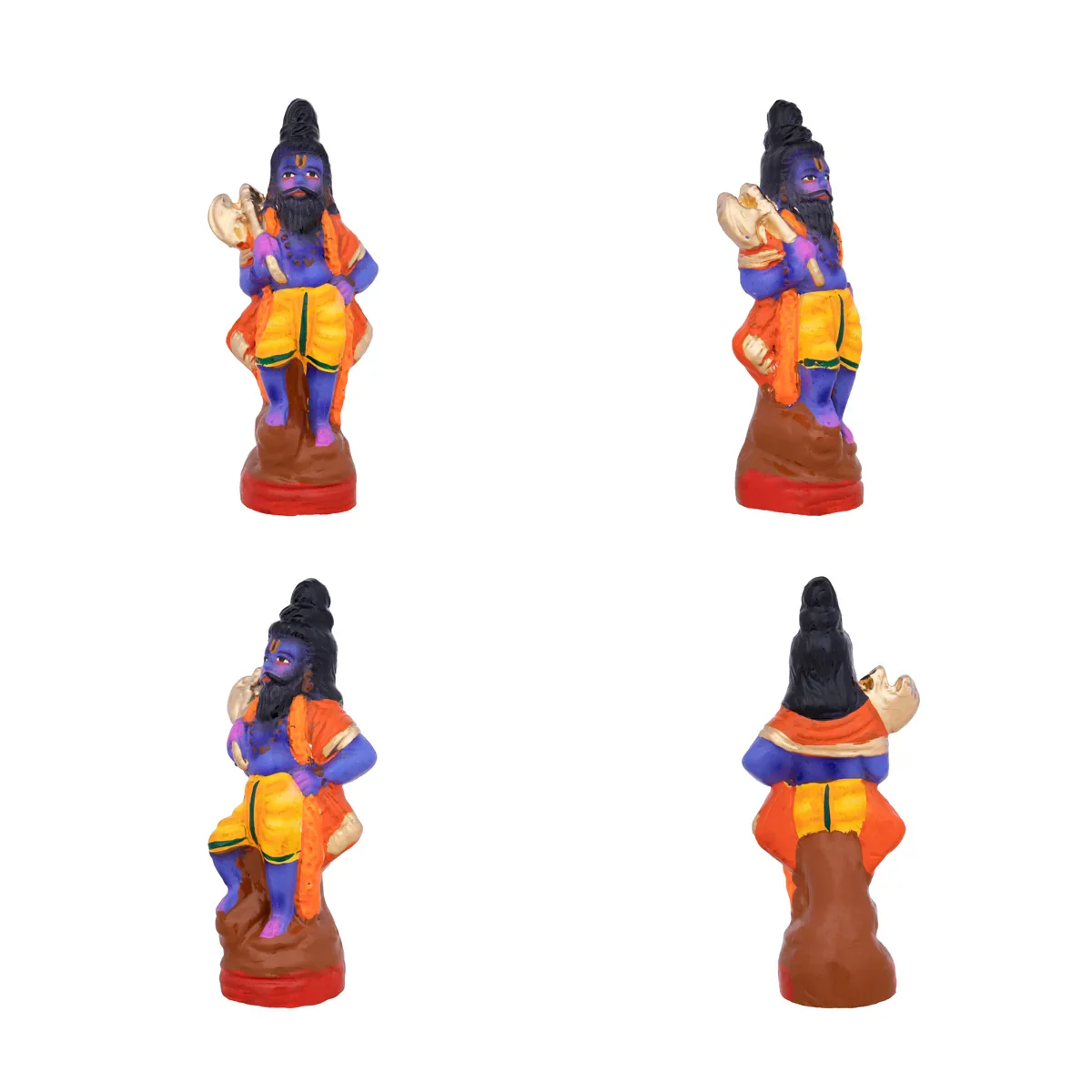 Action Dasavatharam Clay Golu Bommai Set - 6 x 6.5 Inches | Giri Golu Doll/ Navaratri Golu Bomma/Gombe/Bommai - Image 8