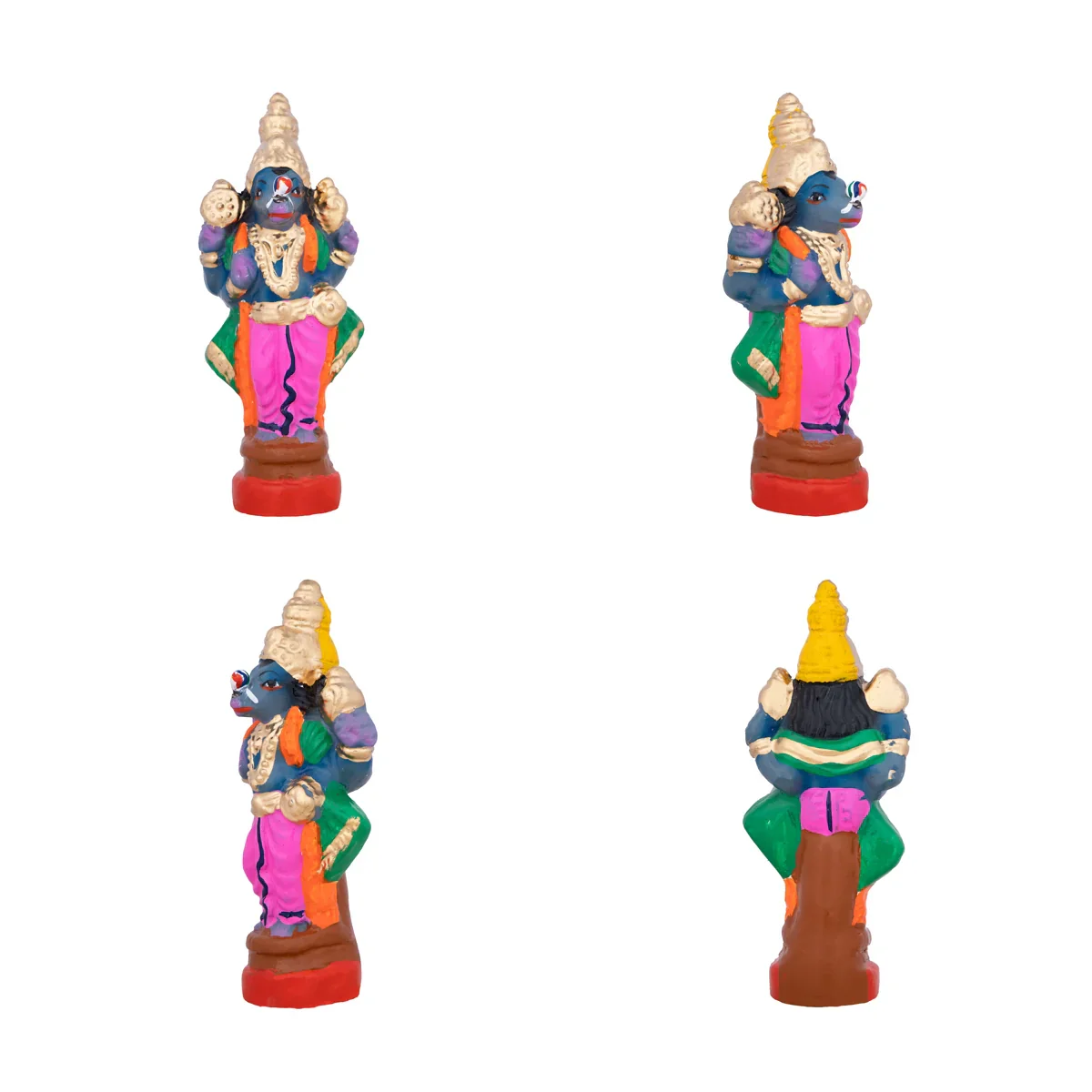 Action Dasavatharam Clay Golu Bommai Set - 6 x 6.5 Inches | Giri Golu Doll/ Navaratri Golu Bomma/Gombe/Bommai - Image 9