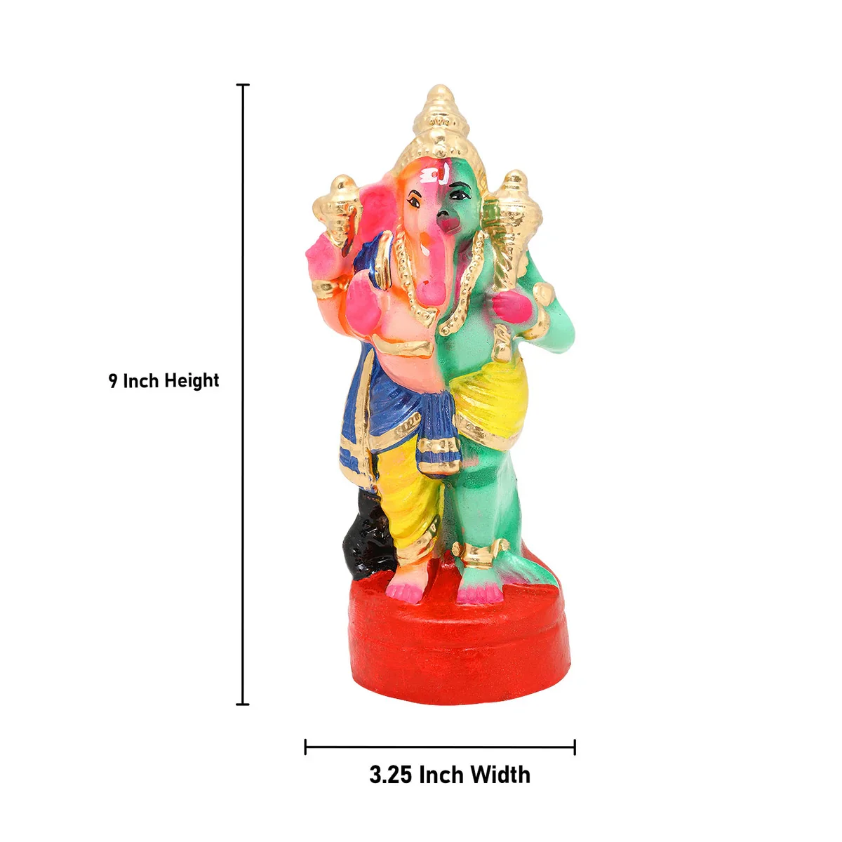 Adhyantha Prabhu Clay Golu Bommai - 9 x 3.25 Inches | Giri Golu Doll/ Navaratri Golu Bomma/Gombe/Bommai - Image 5