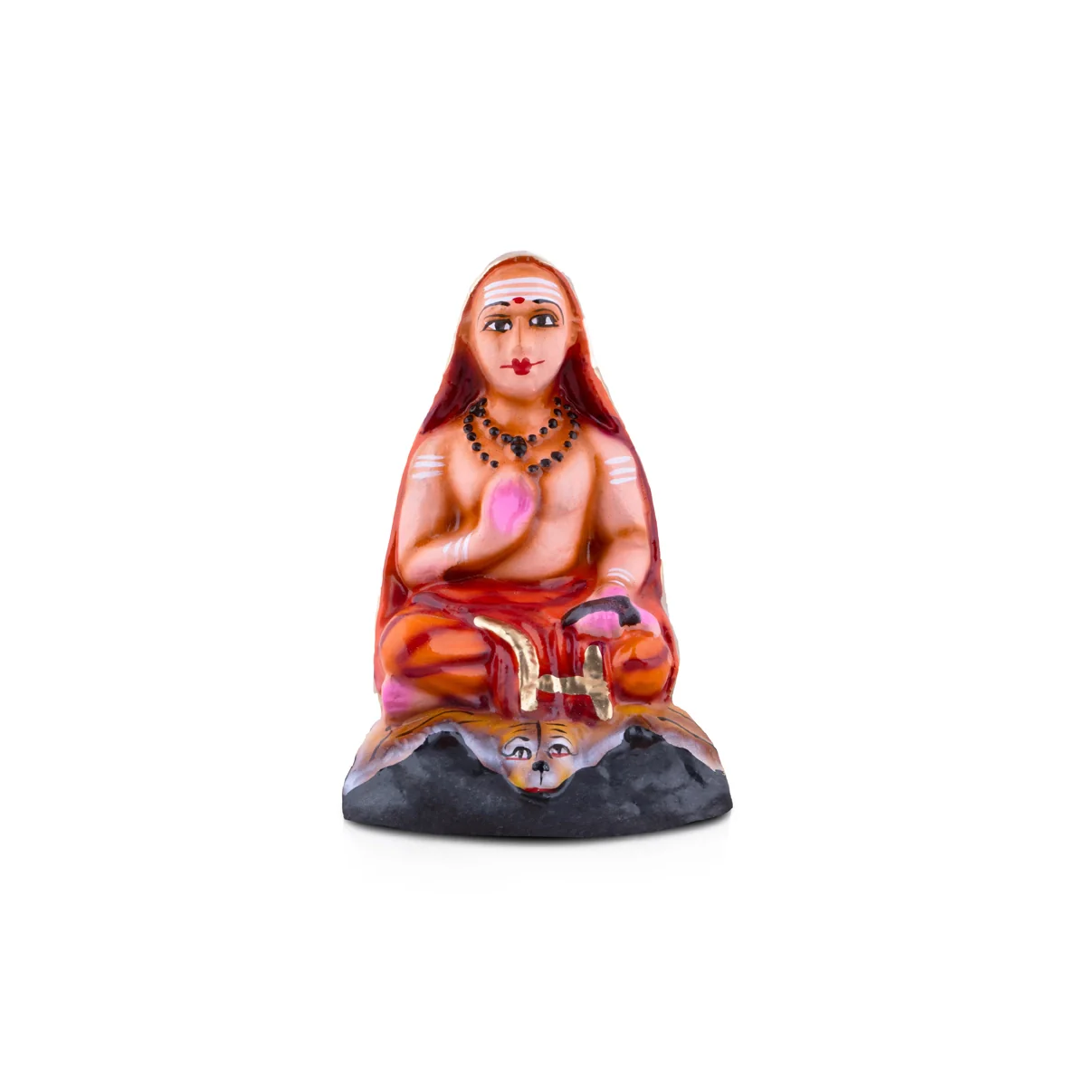 Adi Shankaracharya Clay Golu Bommai - 5 x 3.5 Inches | Giri Golu Doll/ Navaratri Golu Bomma/Gombe/Bommai