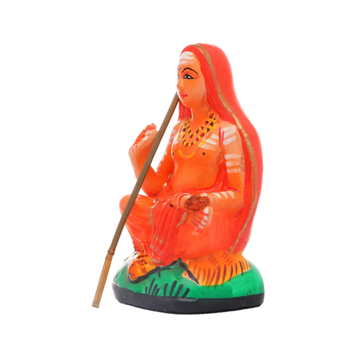 Adi Shankaracharya Clay Golu Bommai - 6 Inches | Giri Golu Doll/ Navaratri Golu Bomma/Gombe/Bommai - Image 2