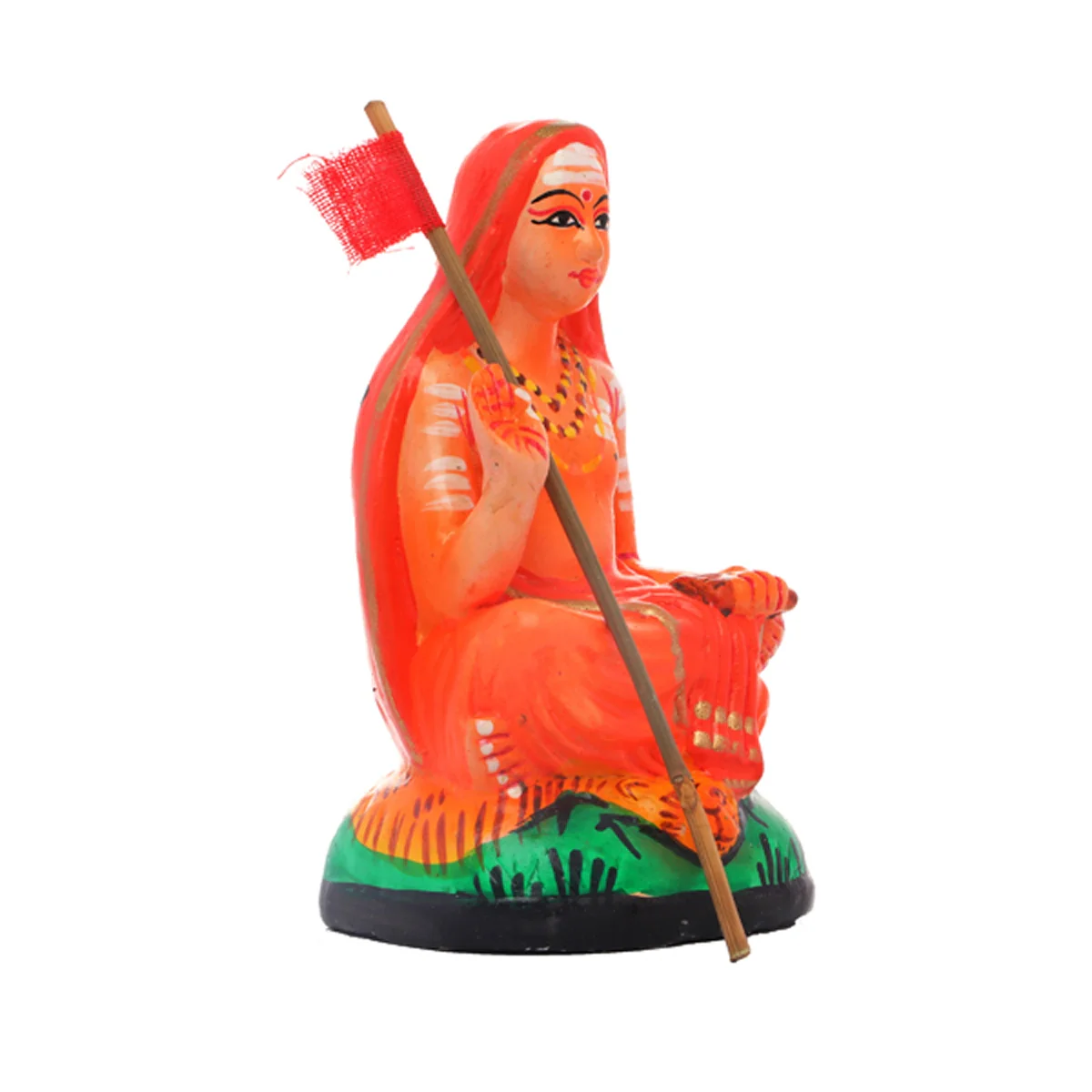 Adi Shankaracharya Clay Golu Bommai - 6 Inches | Giri Golu Doll/ Navaratri Golu Bomma/Gombe/Bommai - Image 3
