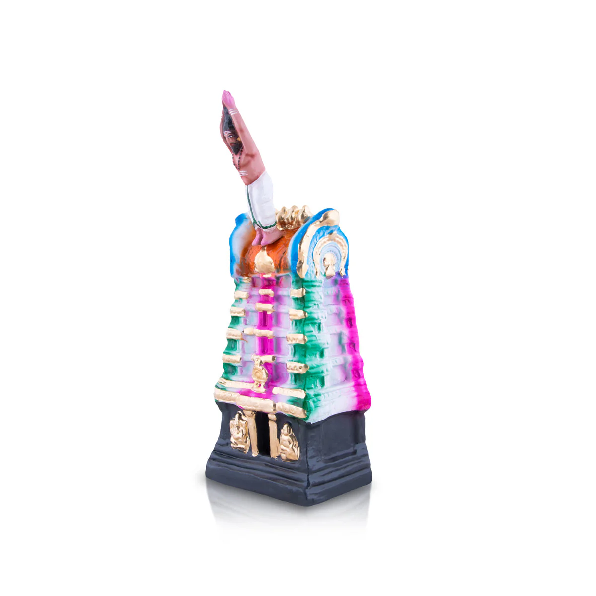Murugan Arunagirinathar Clay Golu Bommai Pair - 14 x 5 Inches | Giri Golu Doll/ Navaratri Golu Bomma/Gombe/Bommai - Image 10