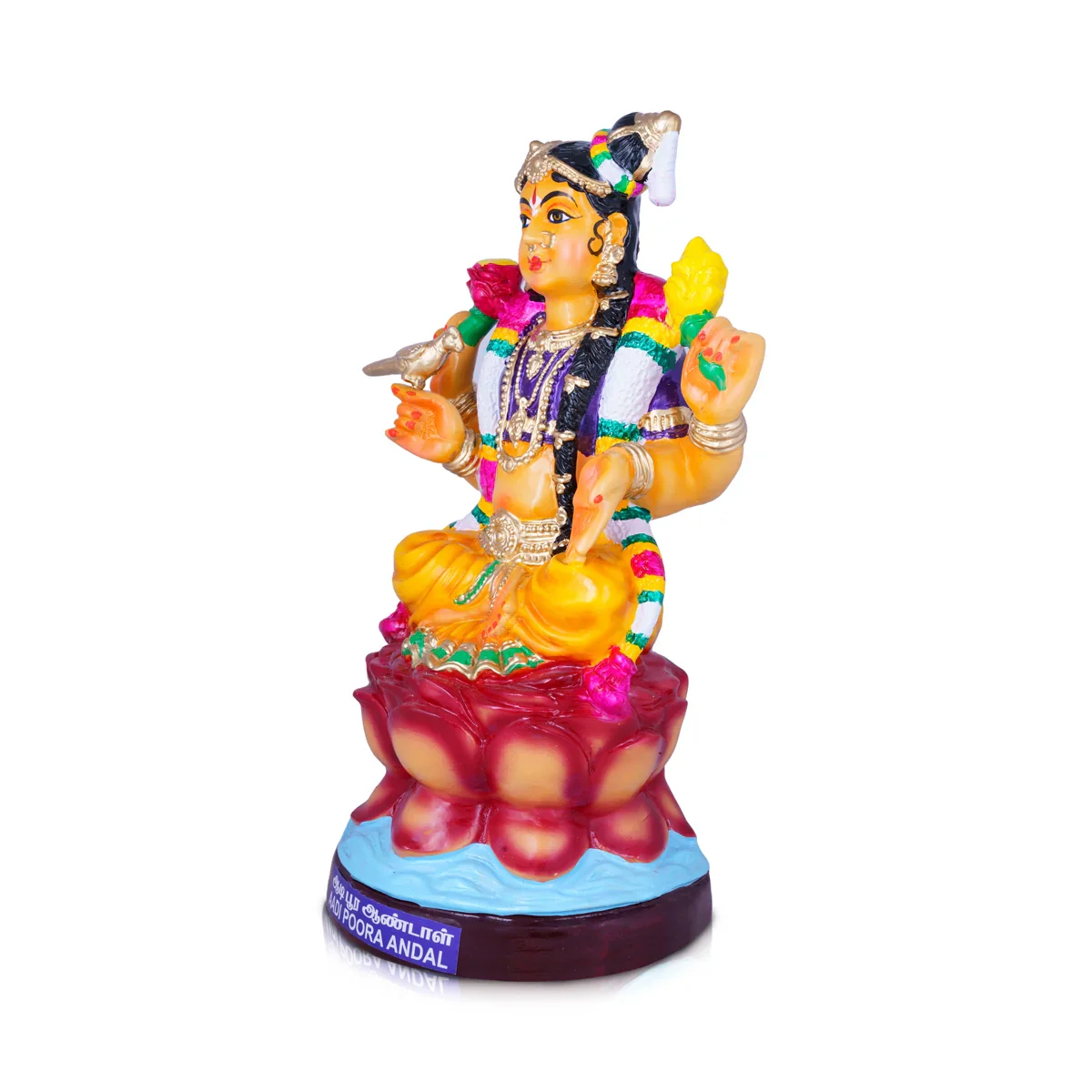 Adipura Amman Paper Mache Golu Bommai - 22 x 12 Inches | Giri Golu Doll/ Navaratri Golu Bomma/Gombe/Bommai - Image 2
