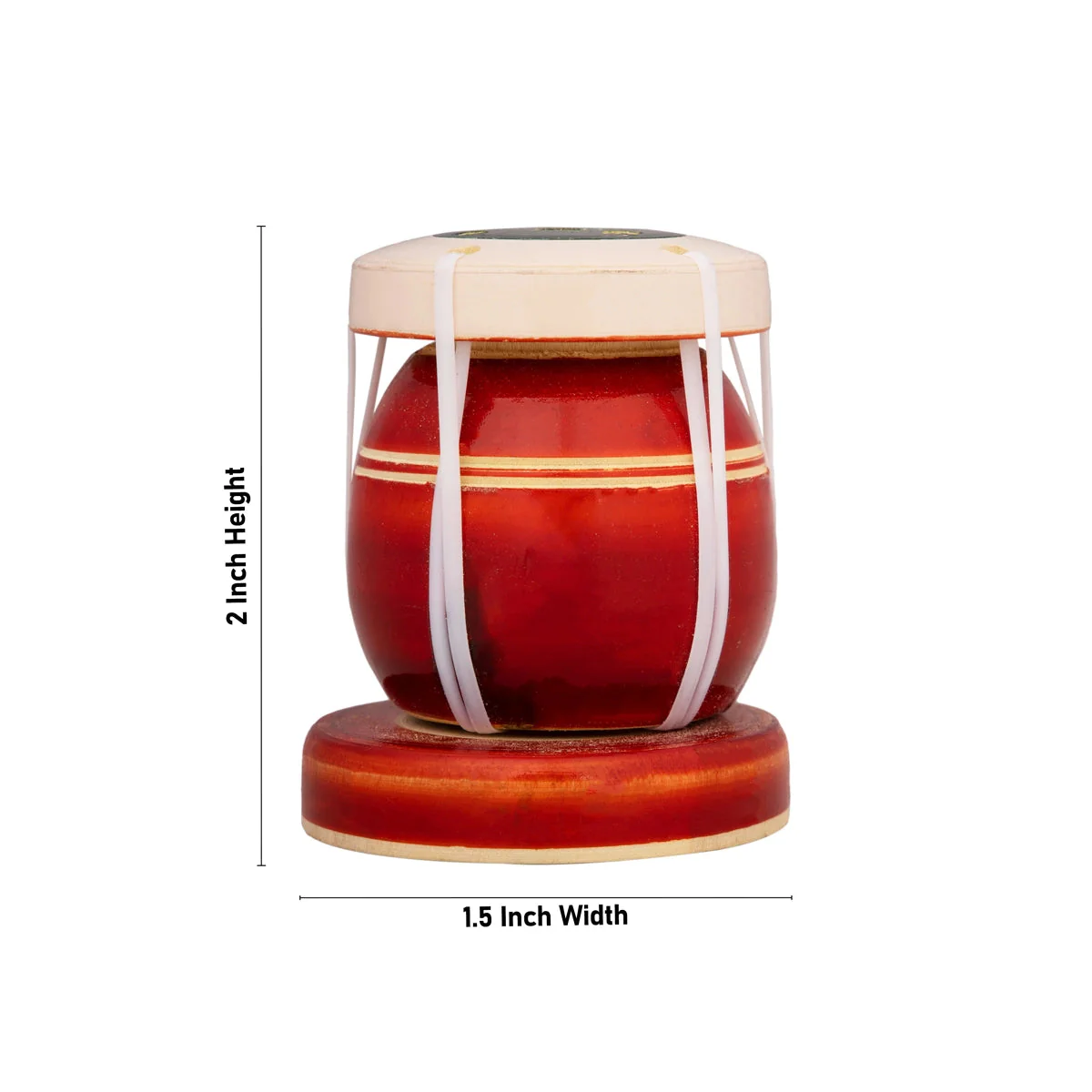 Agarbathi Stand - 2 X 1.5 Inches | Tabla Design Incense Stick Holder/ Wooden Agarbatti Stand For Pooja - Image 2