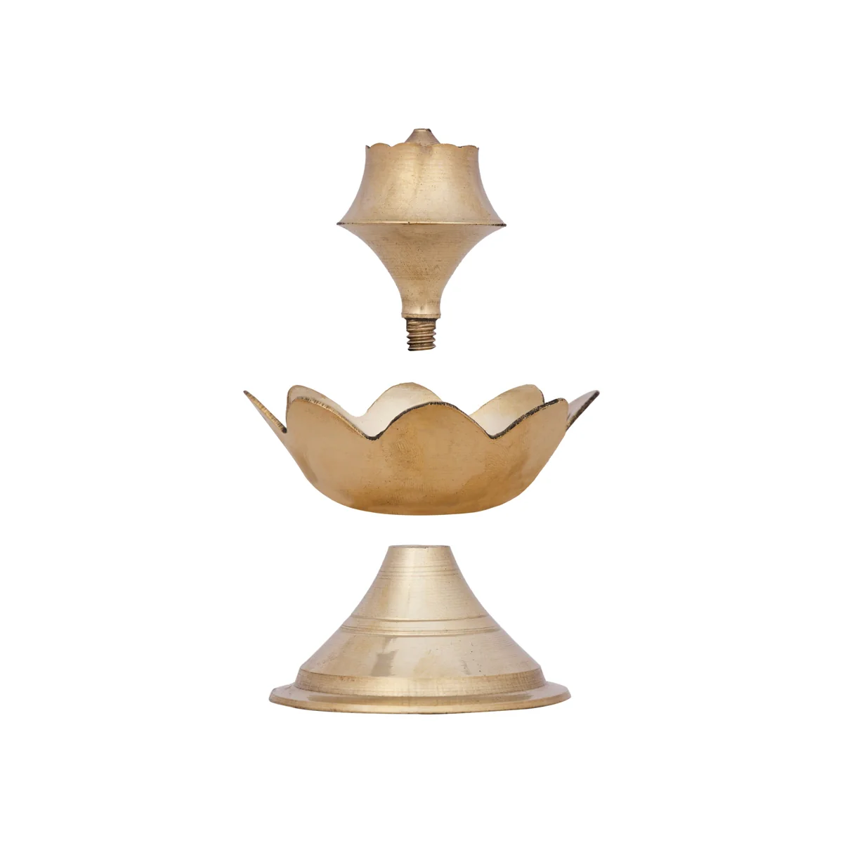 Agarbathi Stand - 3 x 3 Inches | Lotus Design Incense Stick Holder/ Brass Agarbathi Holder for Pooja - Image 4