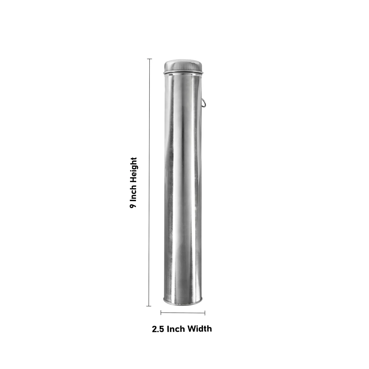 Agarbathi Stand With Lid - 10.75 x 1.5 Inches | Agarbathi Holder/ Stainless Steel & Pipe Shape Incense Holder for Pooja - Image 3