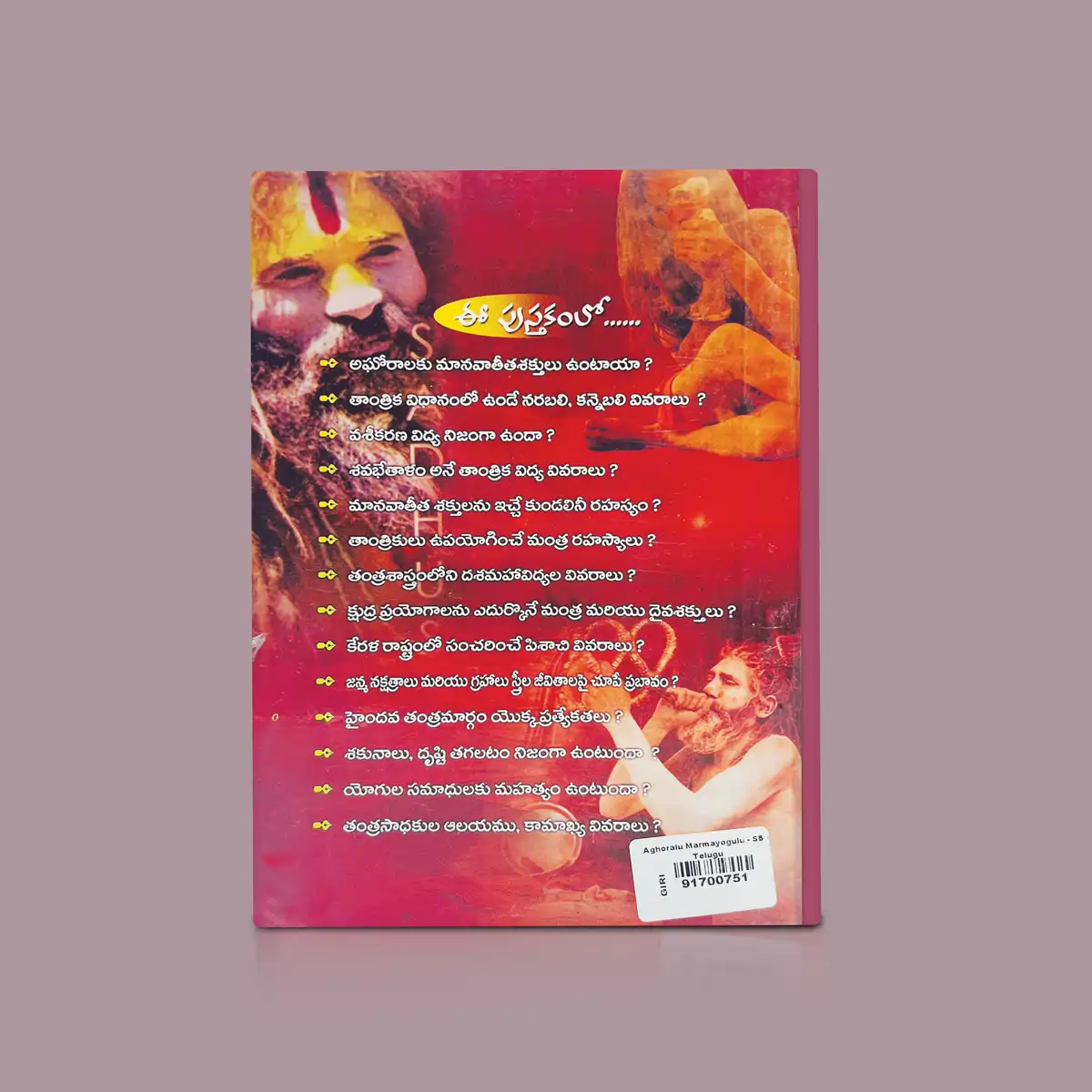 Aghoralu Marma Yogulu - Telugu | by Sridharan Kanduri/ Hindu Mantra Book - Image 3
