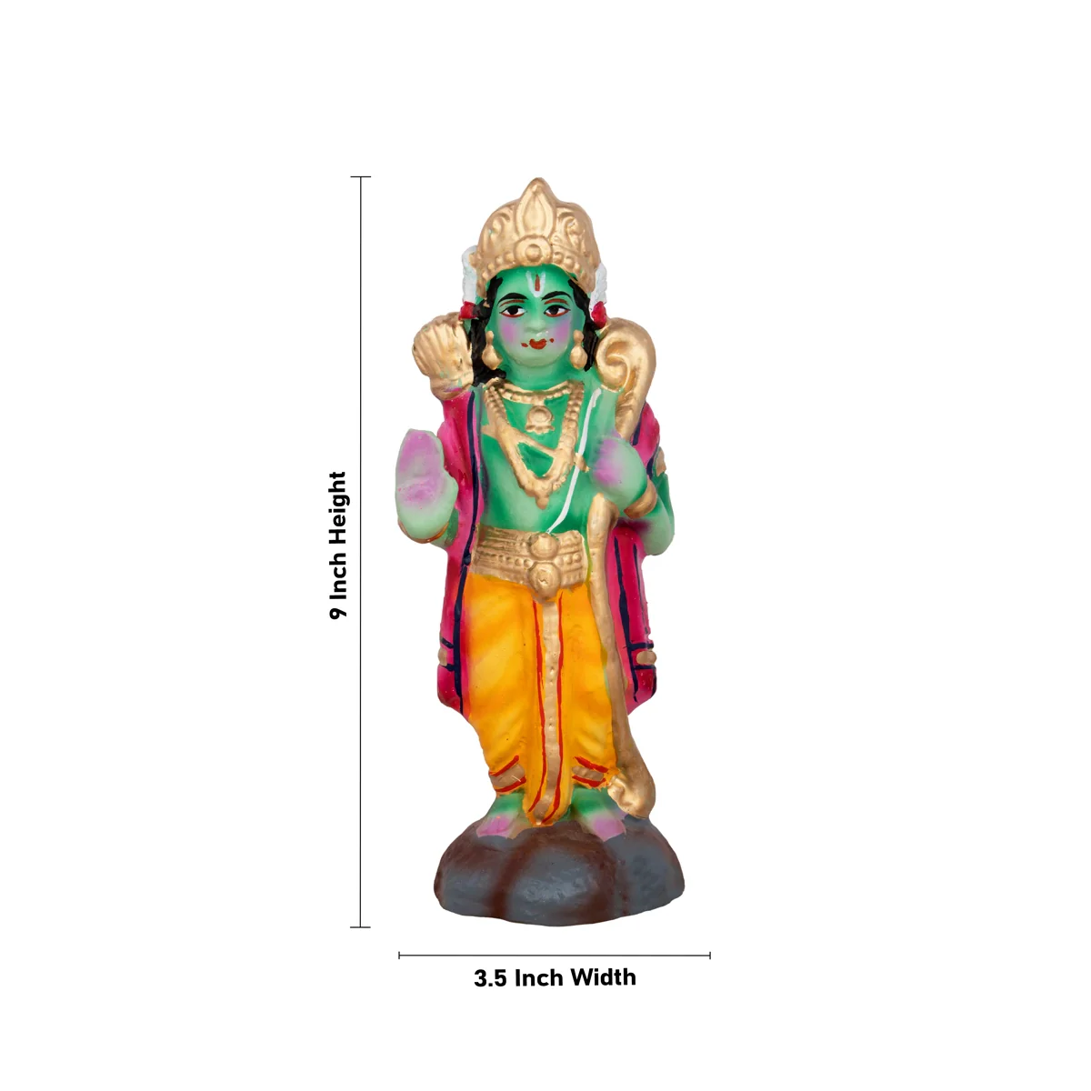 Ahalya Moksham Clay Golu Bommai Set - 9 x 3.5 Inches | Giri Golu Doll/ Navaratri Golu Bomma/Gombe/Bommai - Image 4