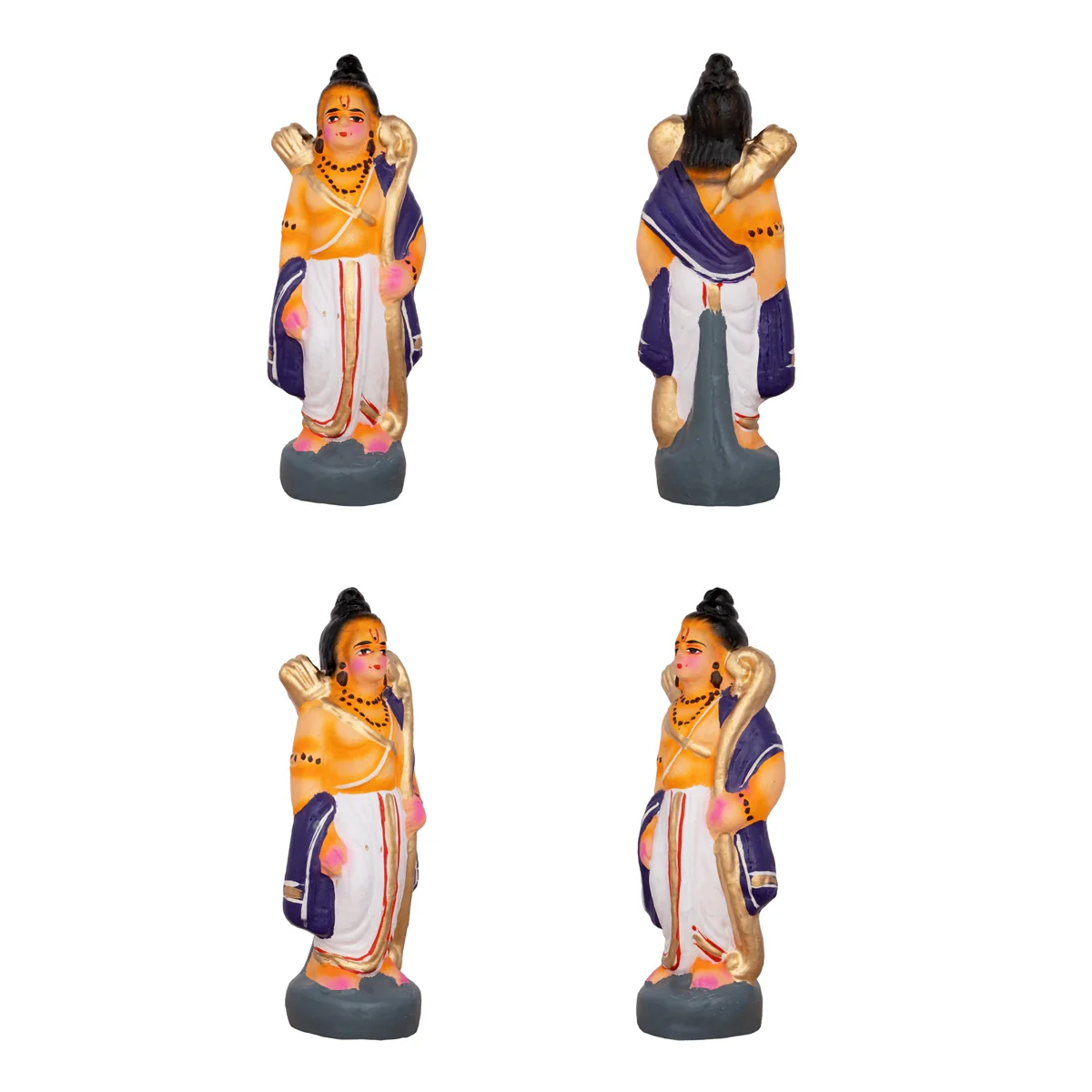 Ahalya Moksham Clay Golu Bommai Set - 9 x 3.5 Inches | Giri Golu Doll/ Navaratri Golu Bomma/Gombe/Bommai - Image 5
