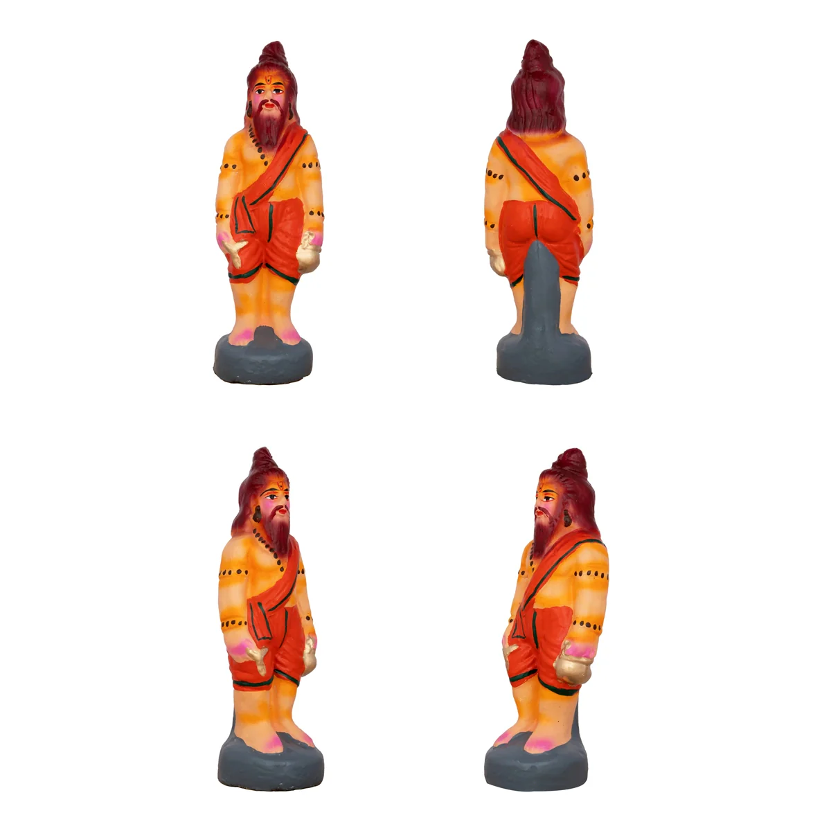 Ahalya Moksham Clay Golu Bommai Set - 9 x 3.5 Inches | Giri Golu Doll/ Navaratri Golu Bomma/Gombe/Bommai - Image 6