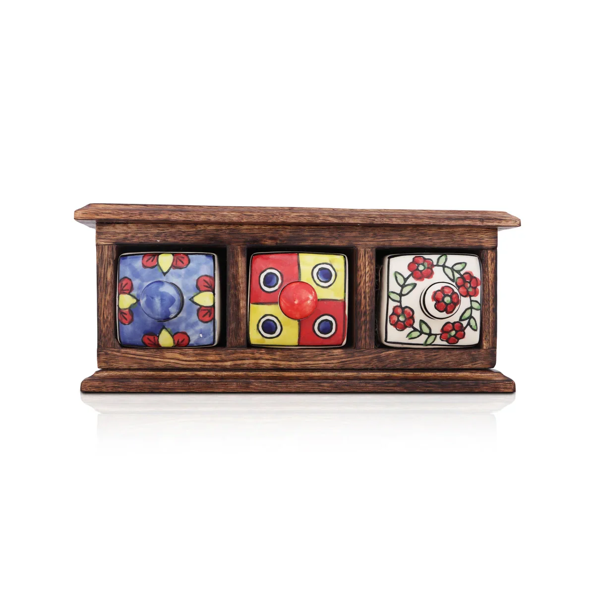 Almirah with 3 Drawer | Mini Wooden Box/ Storage Box for Home - Image 2