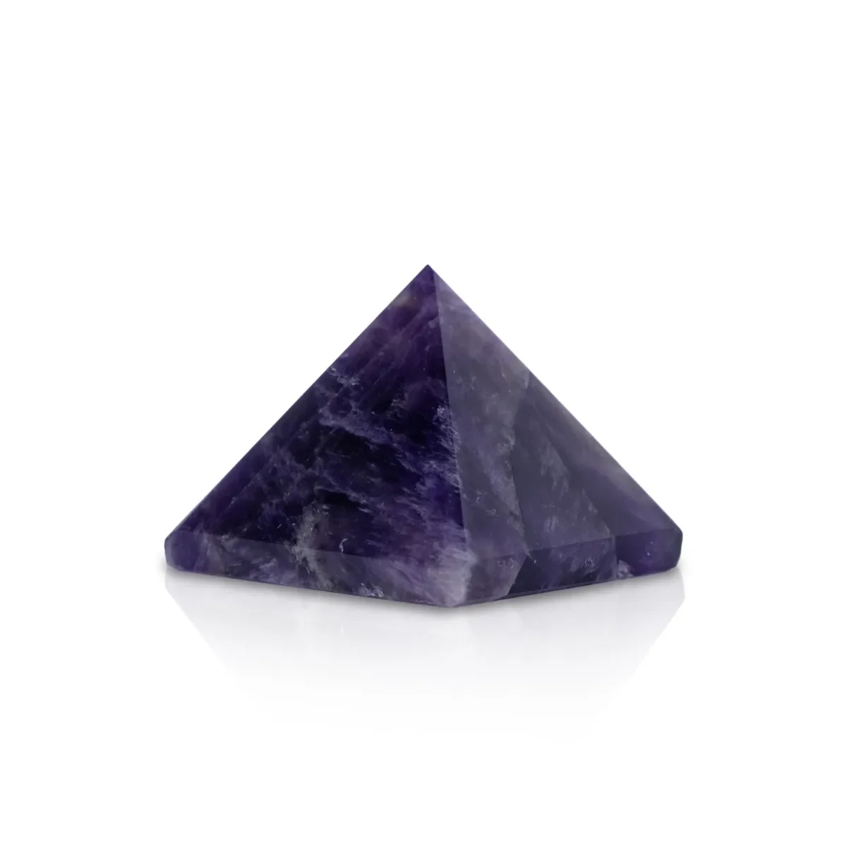 Amethyst Pyramid - 1 X 1.25 Inches | Natural Stone Pyramid/ Crystal For Vastu Balance, Feng Shui Energy & Home Pooja - Image 2