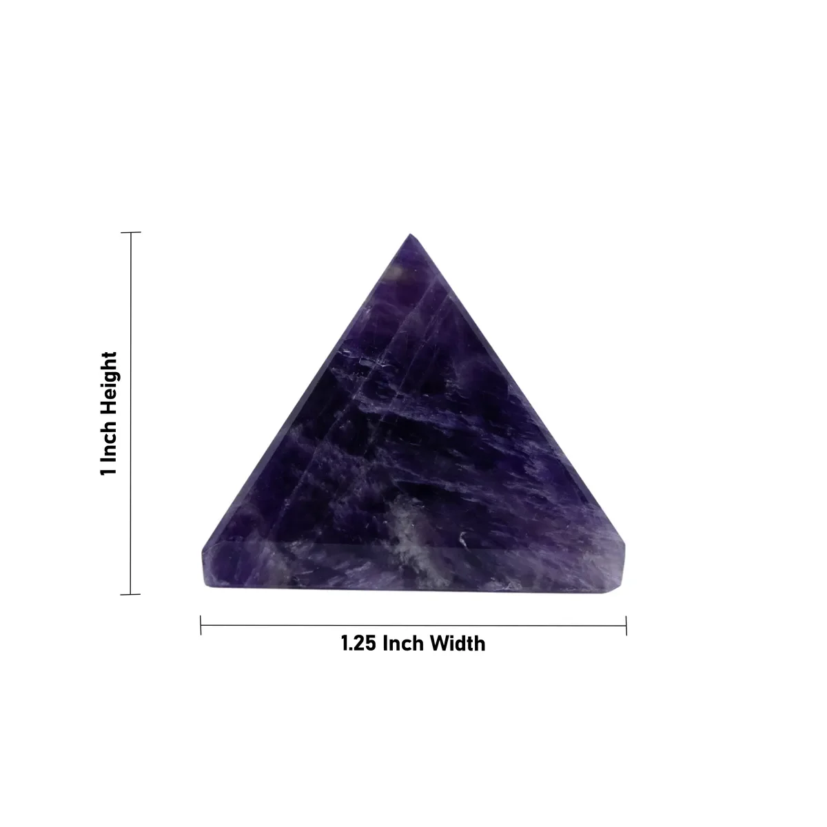 Amethyst Pyramid - 1 X 1.25 Inches | Natural Stone Pyramid/ Crystal For Vastu Balance, Feng Shui Energy & Home Pooja - Image 4