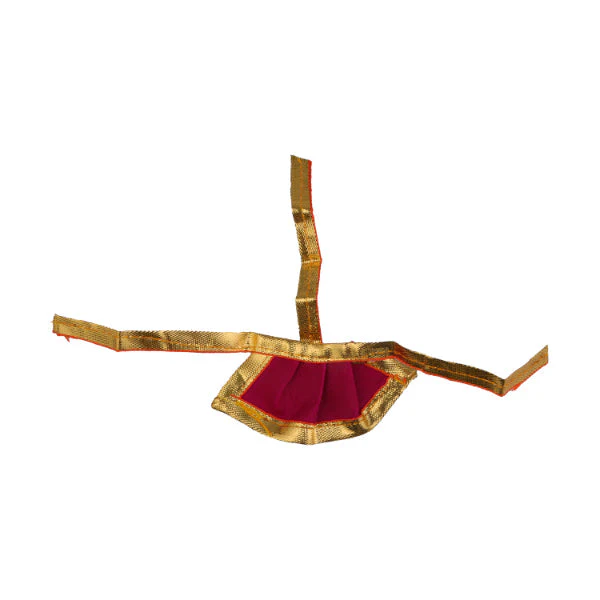 Amman Pavadai- 1.5 Inches | Satin with Jari Border Mata Poshak/ Devi Vastra for Deity/ Assorted Colour - Image 10