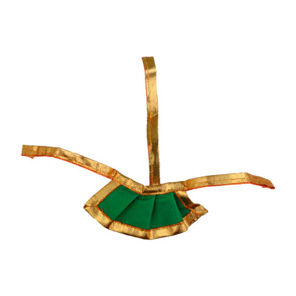 Amman Pavadai- 1.5 Inches | Satin with Jari Border Mata Poshak/ Devi Vastra for Deity/ Assorted Colour - Image 5