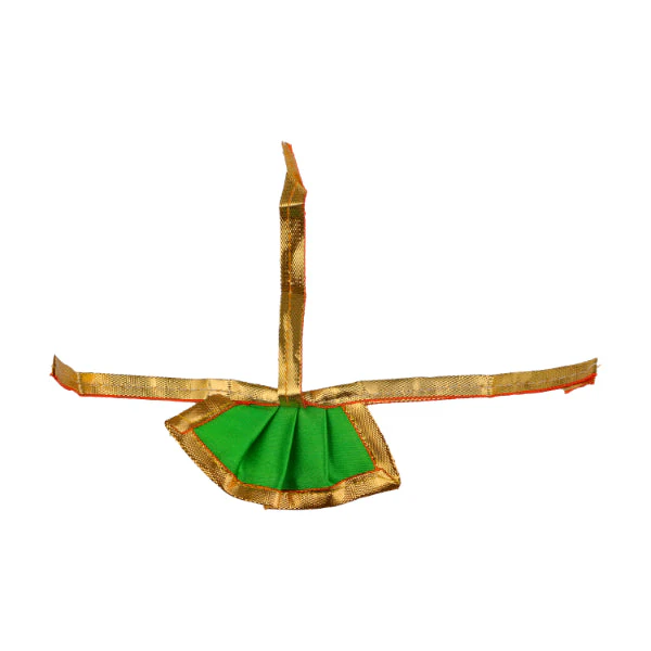 Amman Pavadai- 1.5 Inches | Satin with Jari Border Mata Poshak/ Devi Vastra for Deity/ Assorted Colour - Image 6